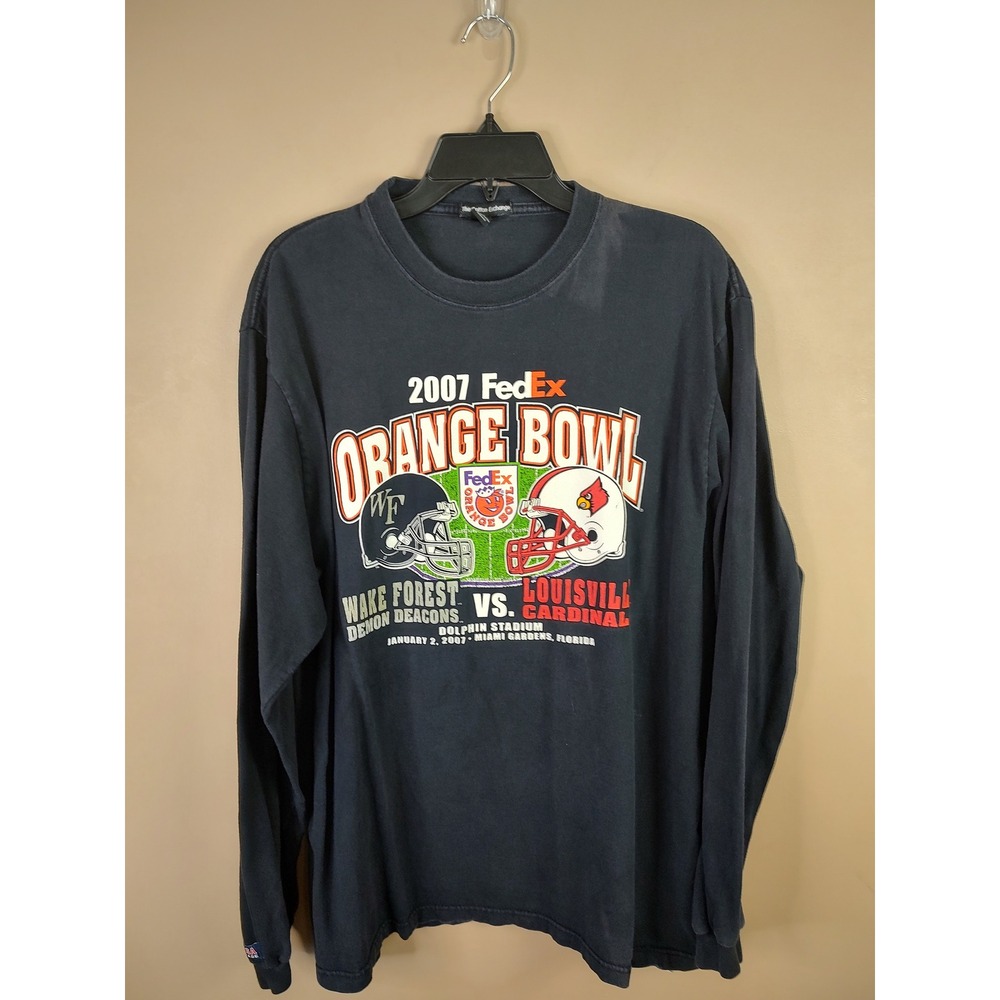 The Cotton Exchange 2007 Orange Bowl Wake Forest vs Louisville Long Sleeve XL